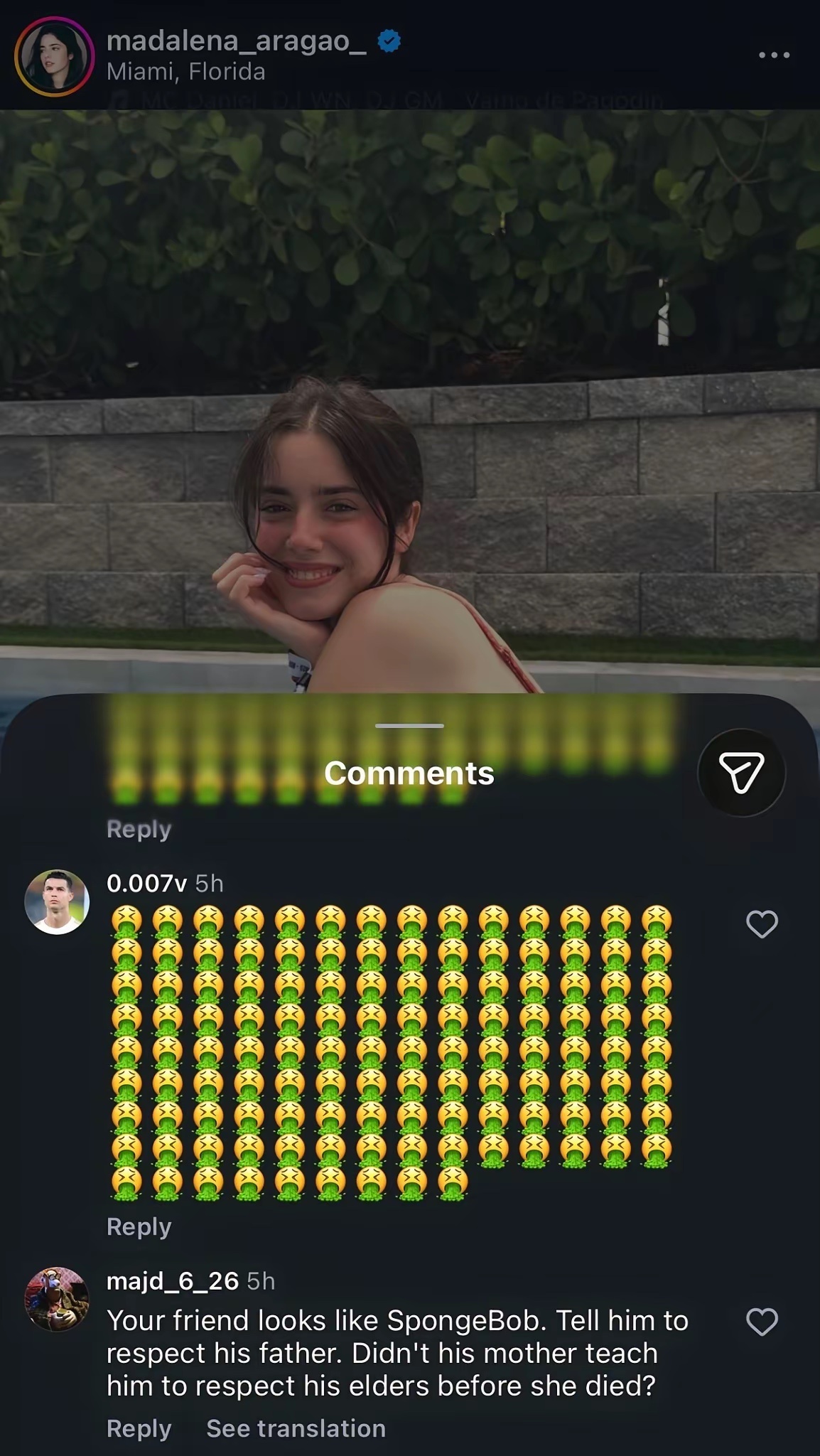 如今，部分C罗球迷不仅冲击葡萄牙球员的社媒，连其家属、女友也不放过，简直失去理智