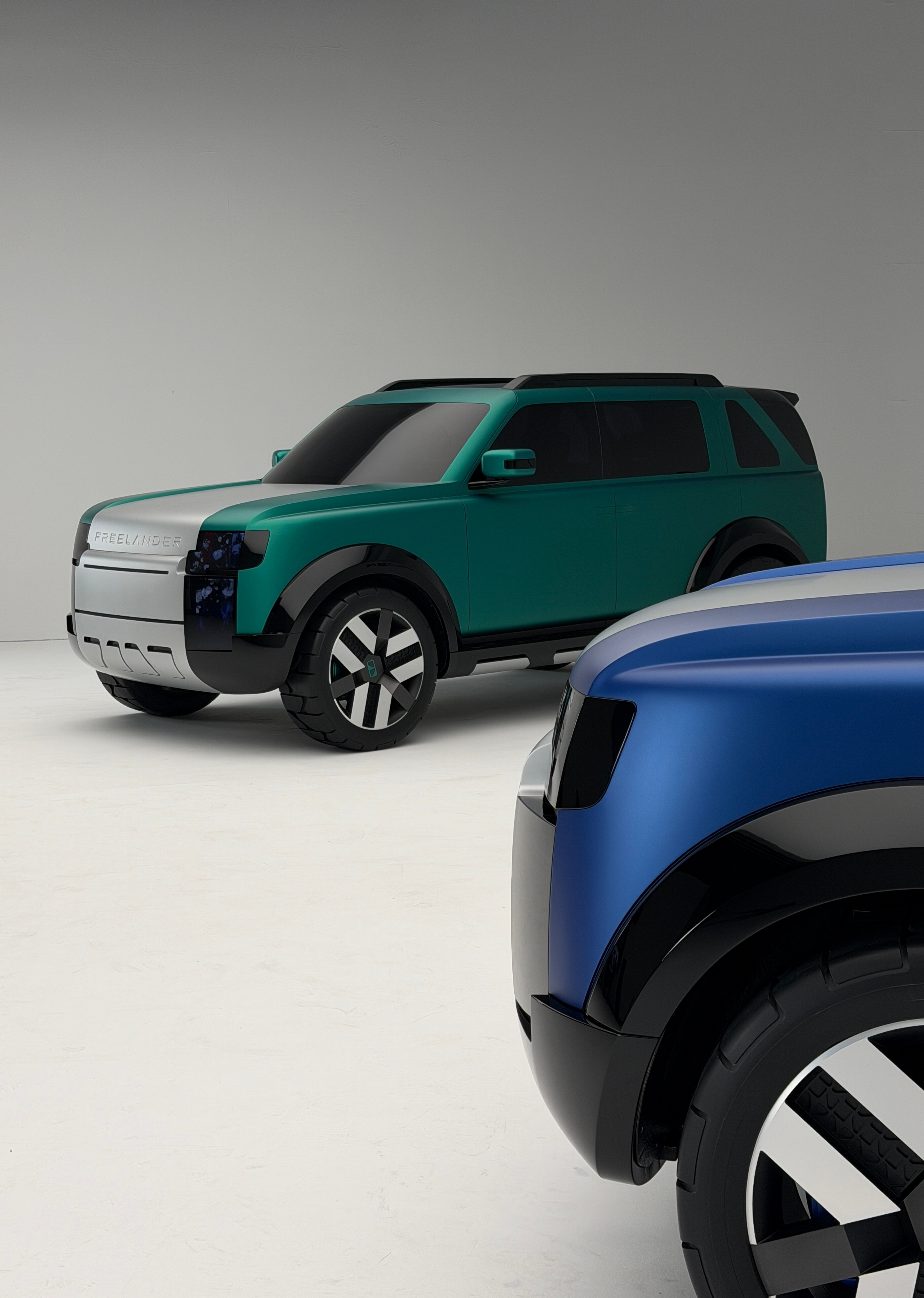 拍freelander神行者全球首秀 时候画的手稿以及拍的实车照新车汽车设计
