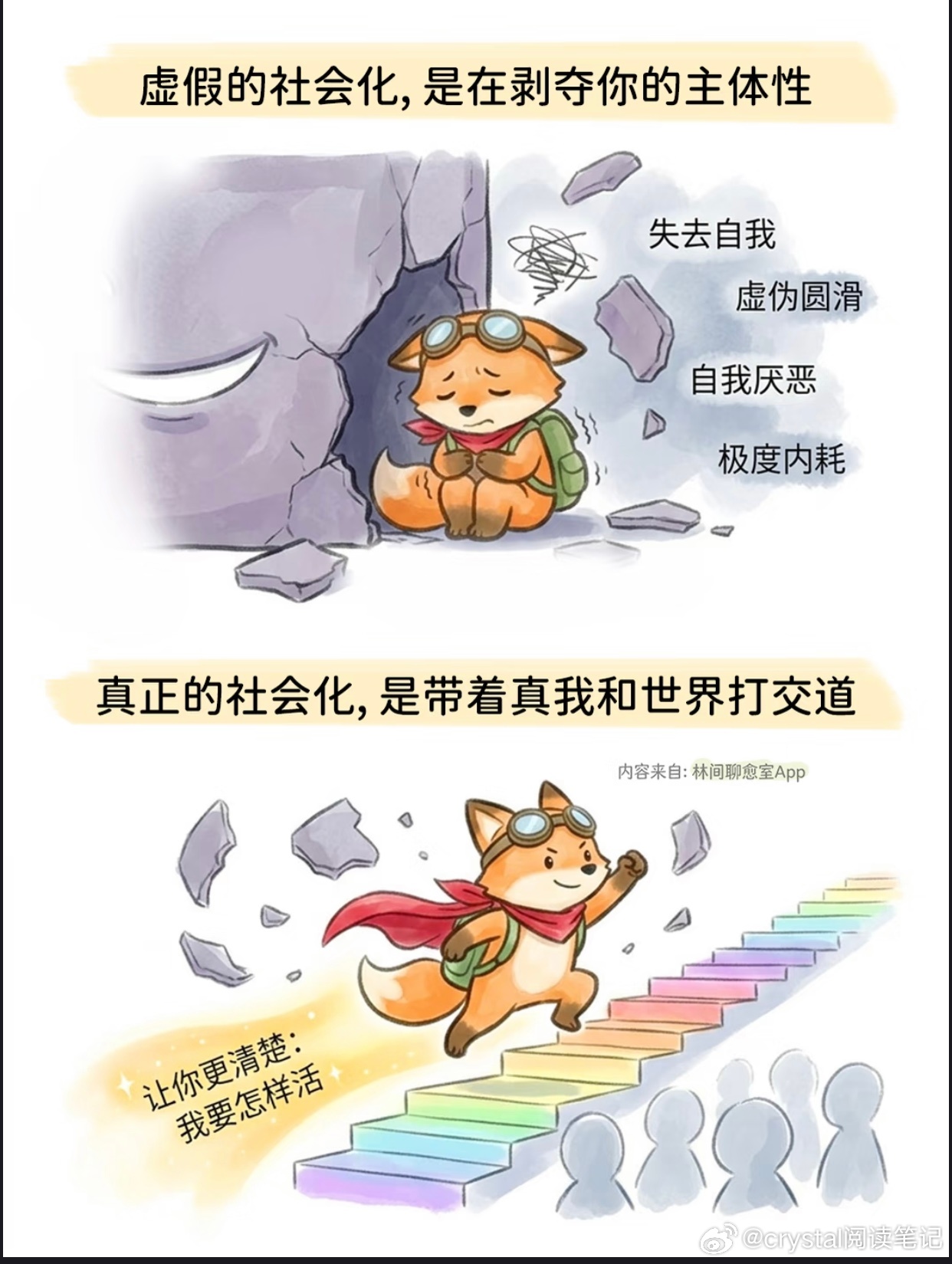 结婚证是一种社会制度，虚假的社会化，只顾结婚证不顾里子。真正的社会化，带着真我和