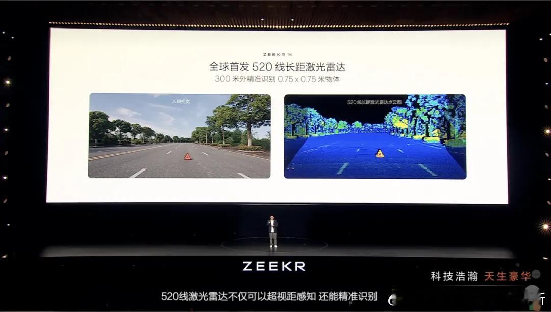 极氪9X H9方案上的520线激光雷达，速腾发了推文是和极氪合作定制的。该方案定