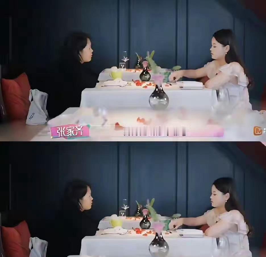 张家齐吃着面说反感你，妈妈当场哭了，可女儿连头都没抬。 ​​​