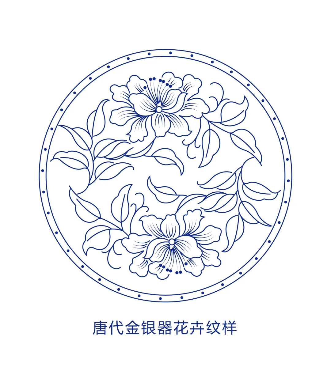 唐代金银器花卉纹样