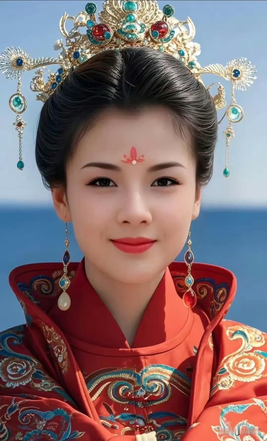 全网都在把刘涛的妈祖照当屏保，
好像真的不是没有道理！

她往那儿一站，就是标准