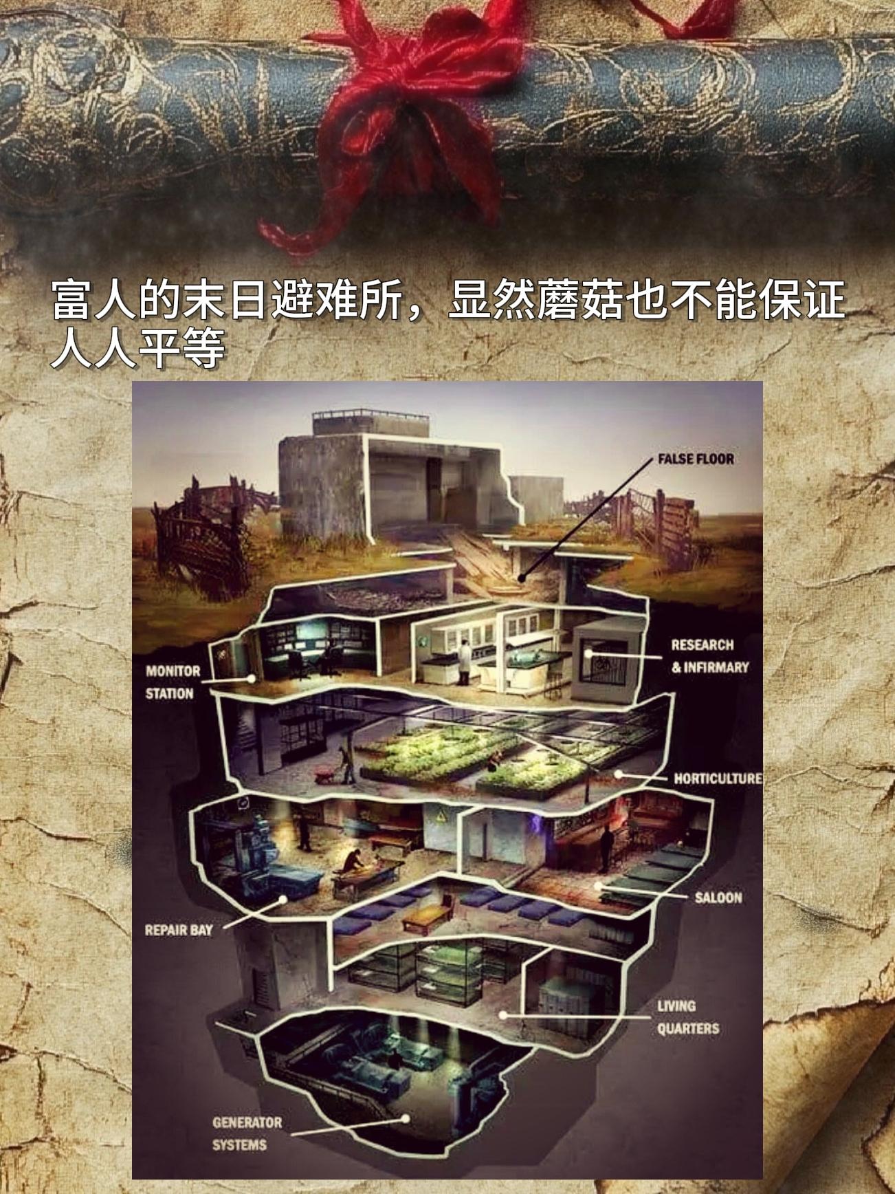 富人的末日避难所，显然蘑菇也不能保证人人平等