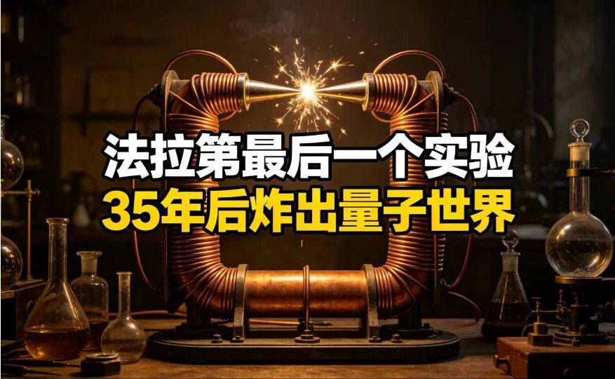 法拉第人生最后一个实验，什么都没看见，35年后炸出量子世界#
