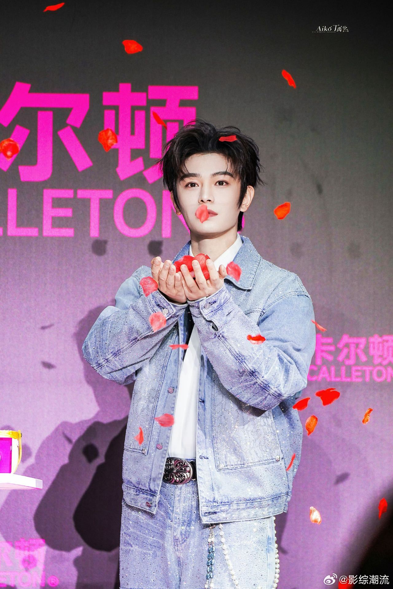 丁禹兮吹花瓣丁禹兮吹玫瑰花瓣 没想到一个简单的吹花瓣动作，被丁禹兮演绎得这么动人