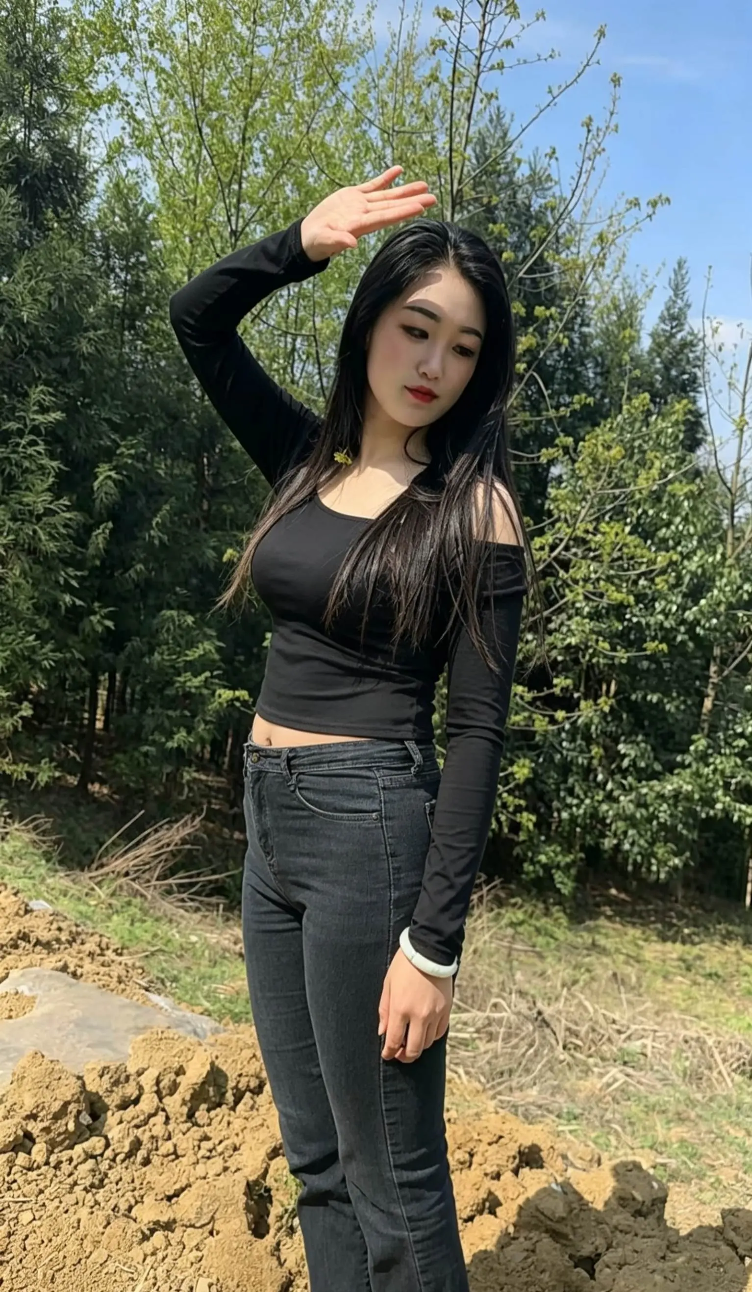 婚姻 黑色紧身裤 微胖女生