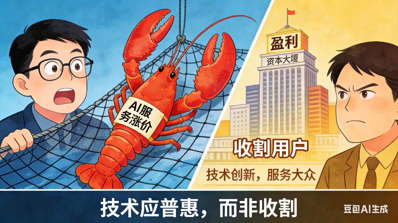 别人家科技产品都是越用越便宜、越普及越降价，唯独咱们这边的AI大模型、云算力，居