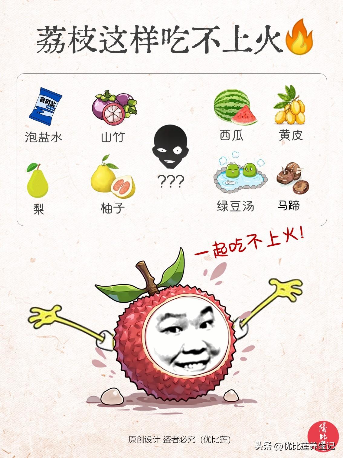 【怎么吃荔枝不上火？】

有朋友反馈说，看了长安的荔枝就想吃荔枝，结果上火了，口