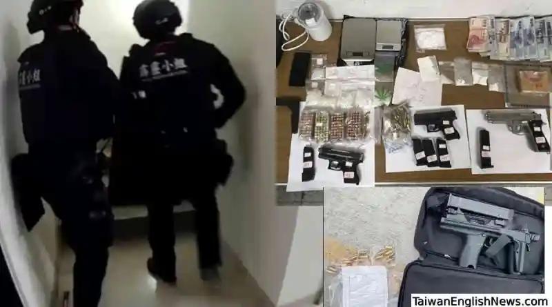 台湾特警突袭中嫌疑人向警察开枪：贩毒团伙被捕
台湾云林县警察安局刑警大队接到举报