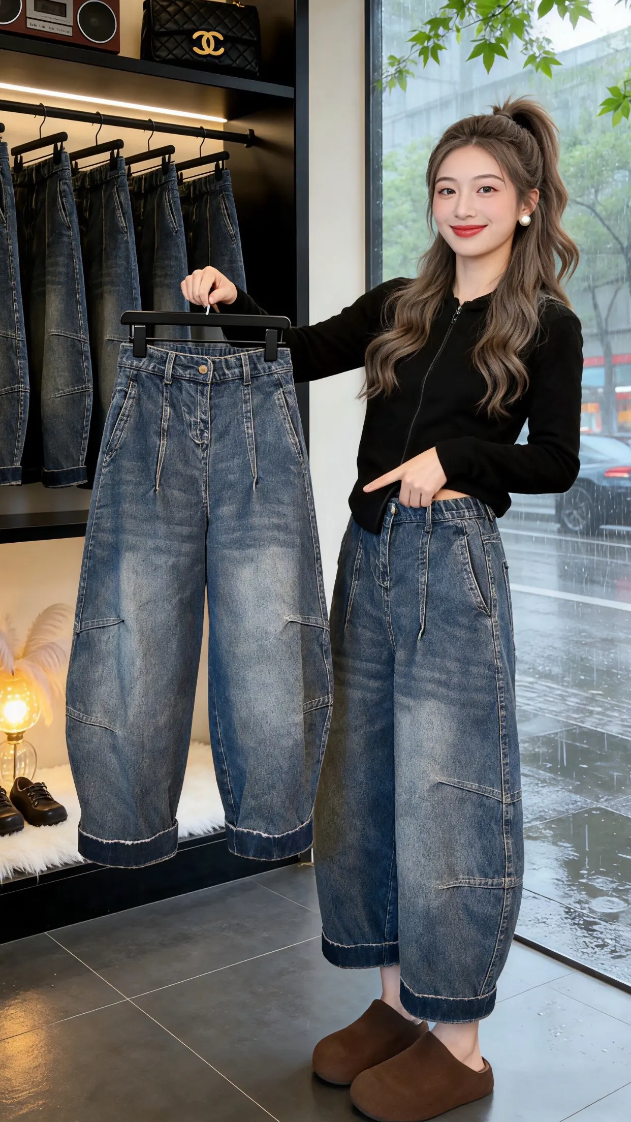 怎么将牛仔裤穿出高级感 梨型身材必入牛仔裤 一条牛仔裤搞定一周穿搭 牛...