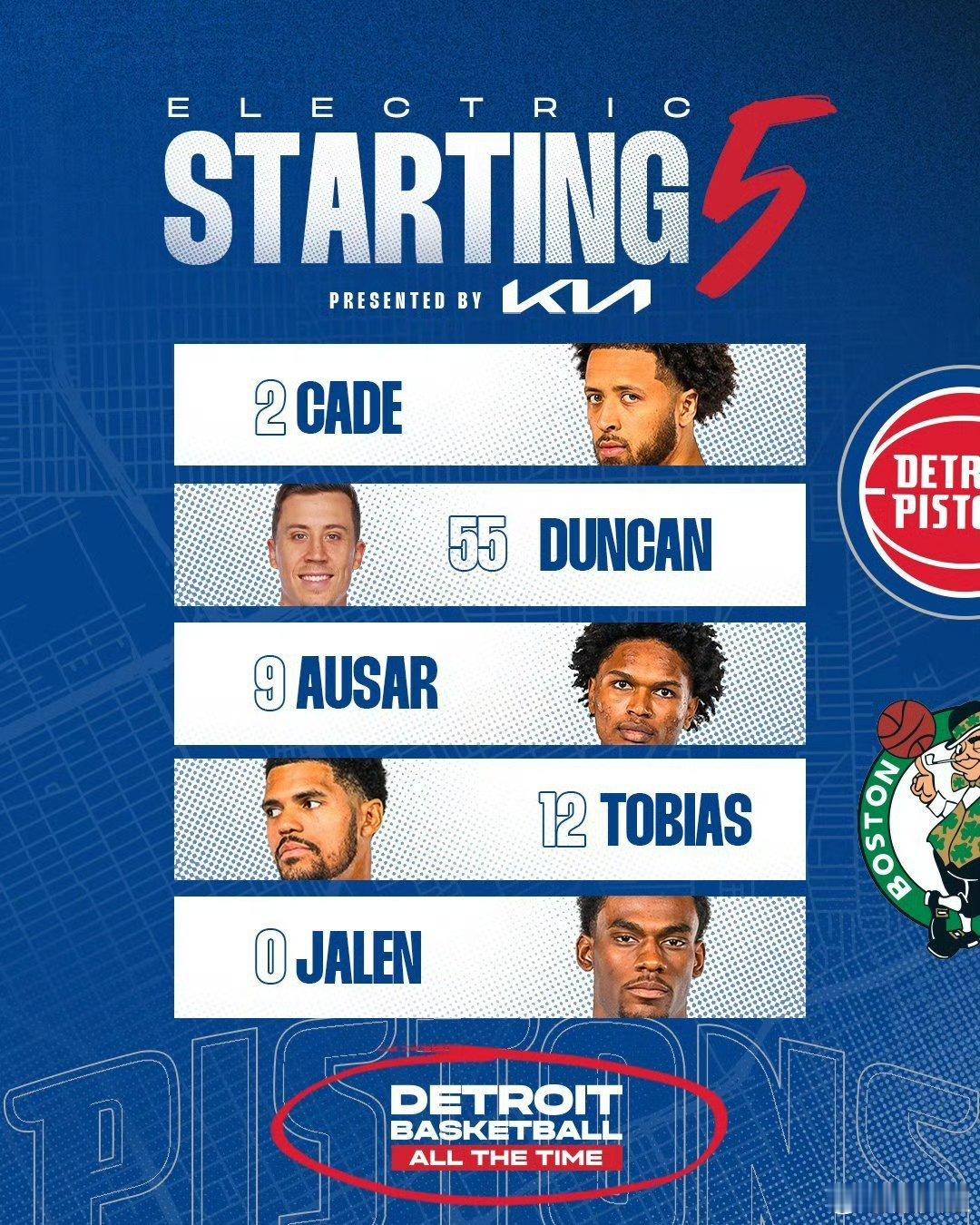 活塞5个首发一共投进了1个三分球。也算是现代篮球风潮中的一朵奇葩了。 