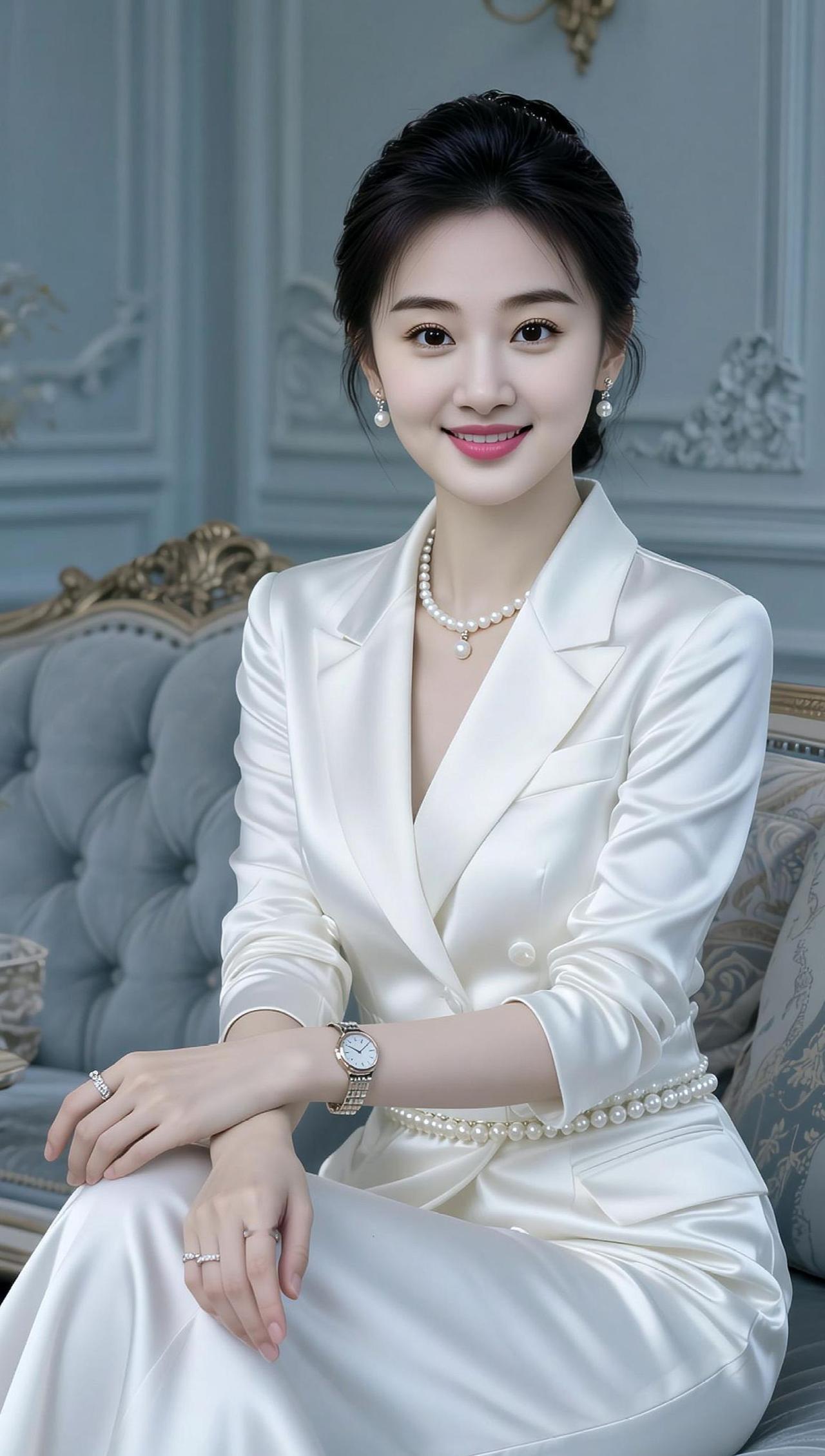 AI珍珠优雅写真 抖音ai创作