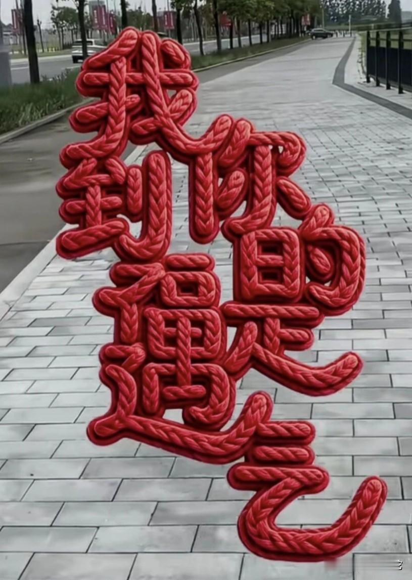 能把这几个字连成一句话的，保证是个有福气的人