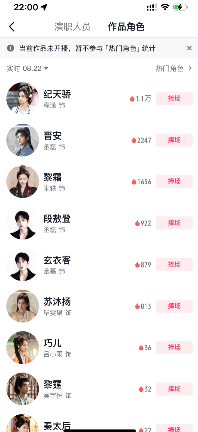 与晋长安程潇演的纪天骄抖角色捧场断层第一！☝🏻 ​​​