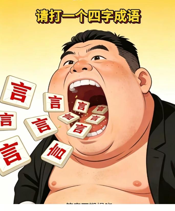 〔看图猜成语〕根据图中画面。猜个四字成语。