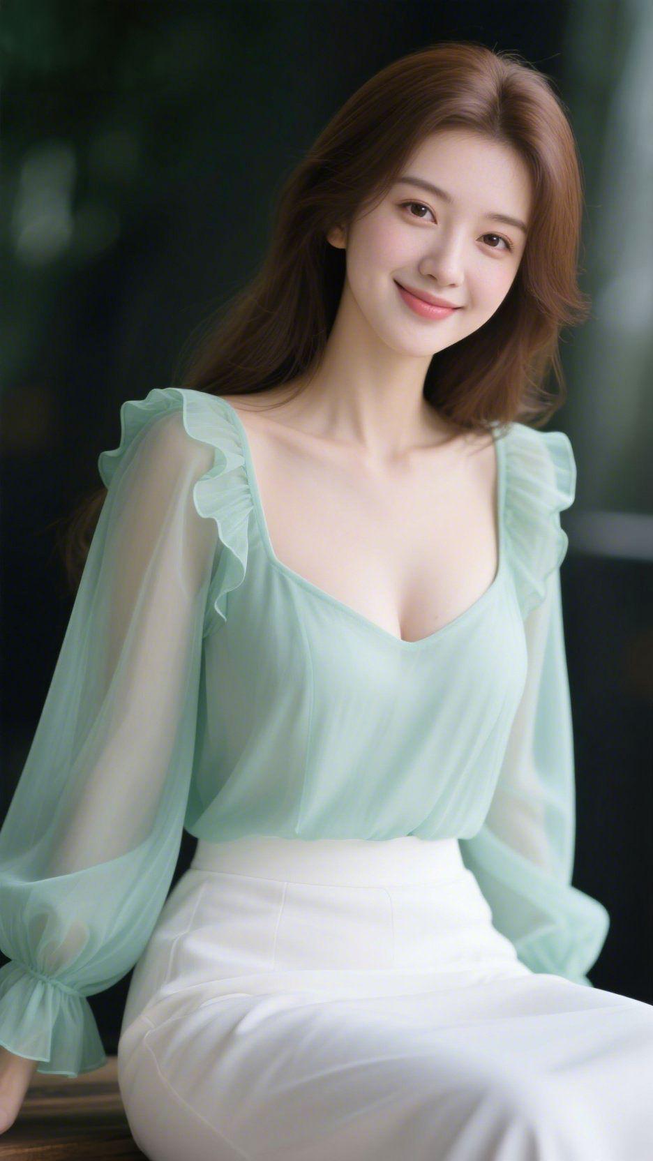 标题：清风抚日常
 
夏意渐浓，一袭浅绿衣衫，似撷了晨间的清风与草木香。静坐一隅