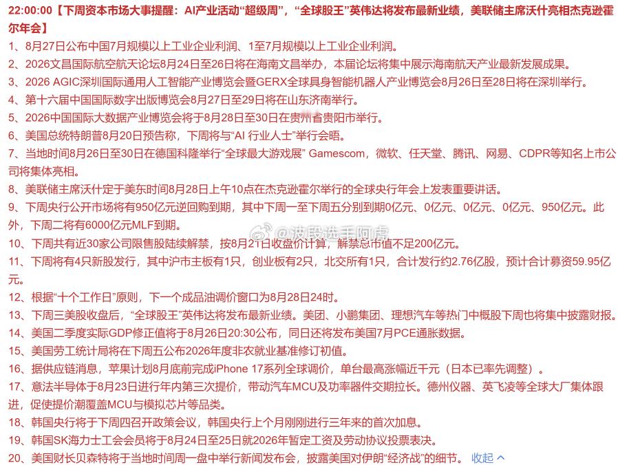 周末重磅消息完整解读 + 下周盘面核心思路整体定调：外部美债高收益率仍是最大压制