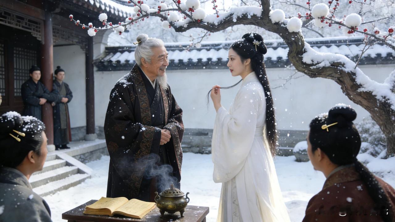 魏晋名士清谈轶事之谢安咏雪。东晋太元八年（公元383年）腊月初七，建康城乌衣巷谢