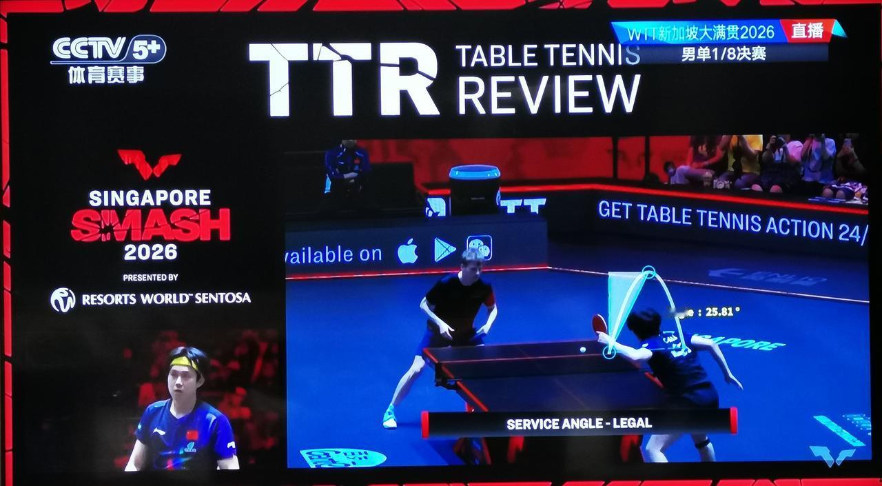 不得不说，王楚钦现在的发球堪称教科书般的标准了。这次WTT新加坡大满贯赛，裁判多