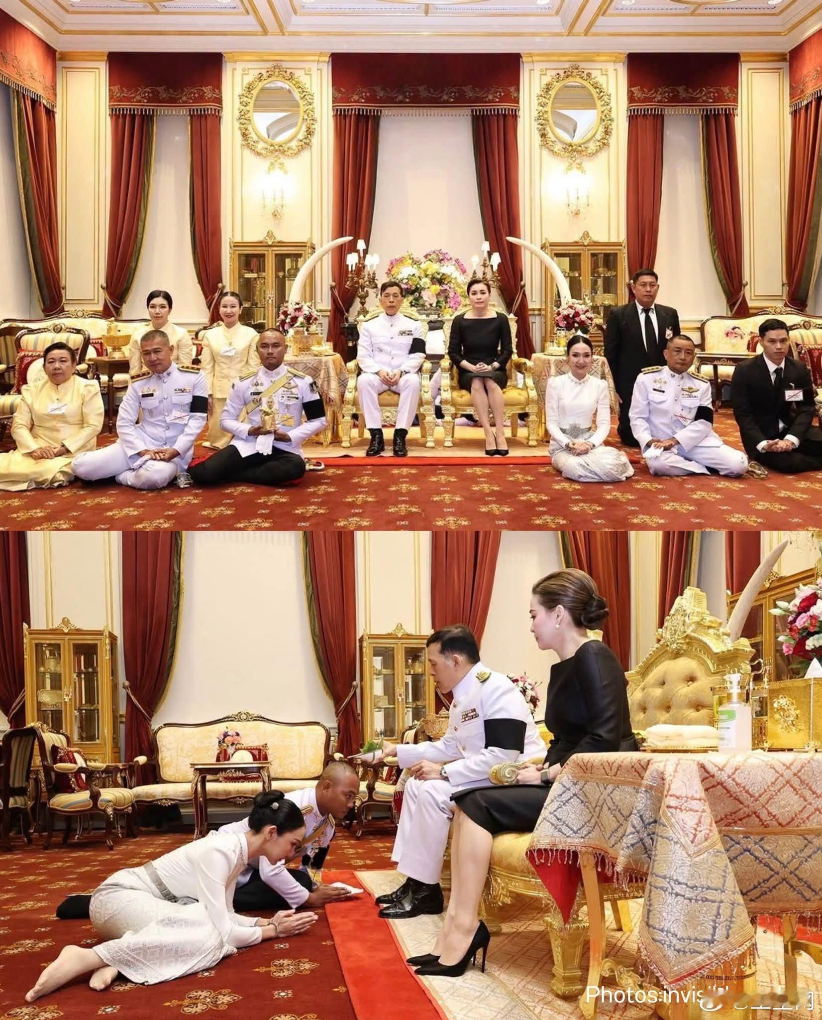 泰国王室 🇹🇭9月24日，哇集拉隆功国王和苏提达王后出席陆军中尉伊斯拉亚帕·