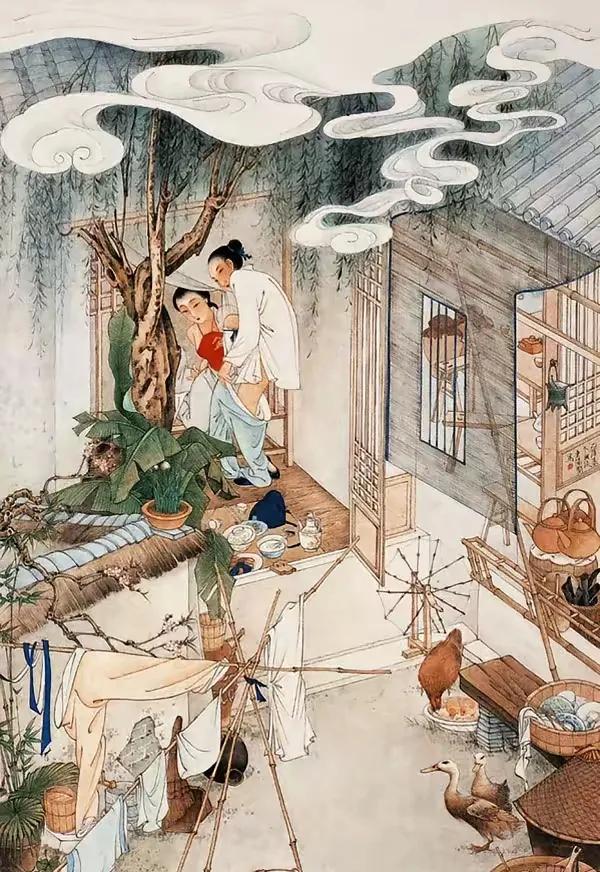 #秋日抄书打卡# 
这是那部古典作品的情景
小潘幽会小西门？
李固偷食俊义妻？
