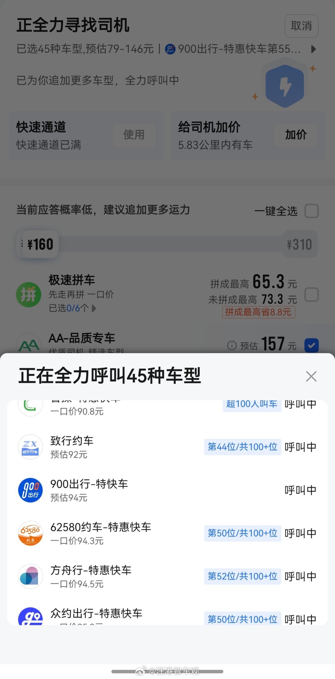 这个点到虹桥，满都是打车的人，无意中听一人说已经打车半小时了～得，继续等吧～ 
