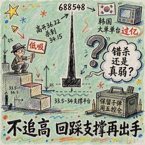 【广钢气体688548 下午交易性机会拆解】中午收盘34.38，今天走的典型"高
