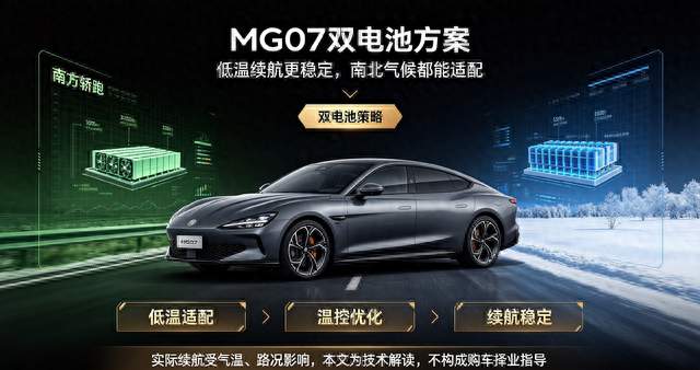 看懂MG07：南北低温适配、续航稳定性一次理清