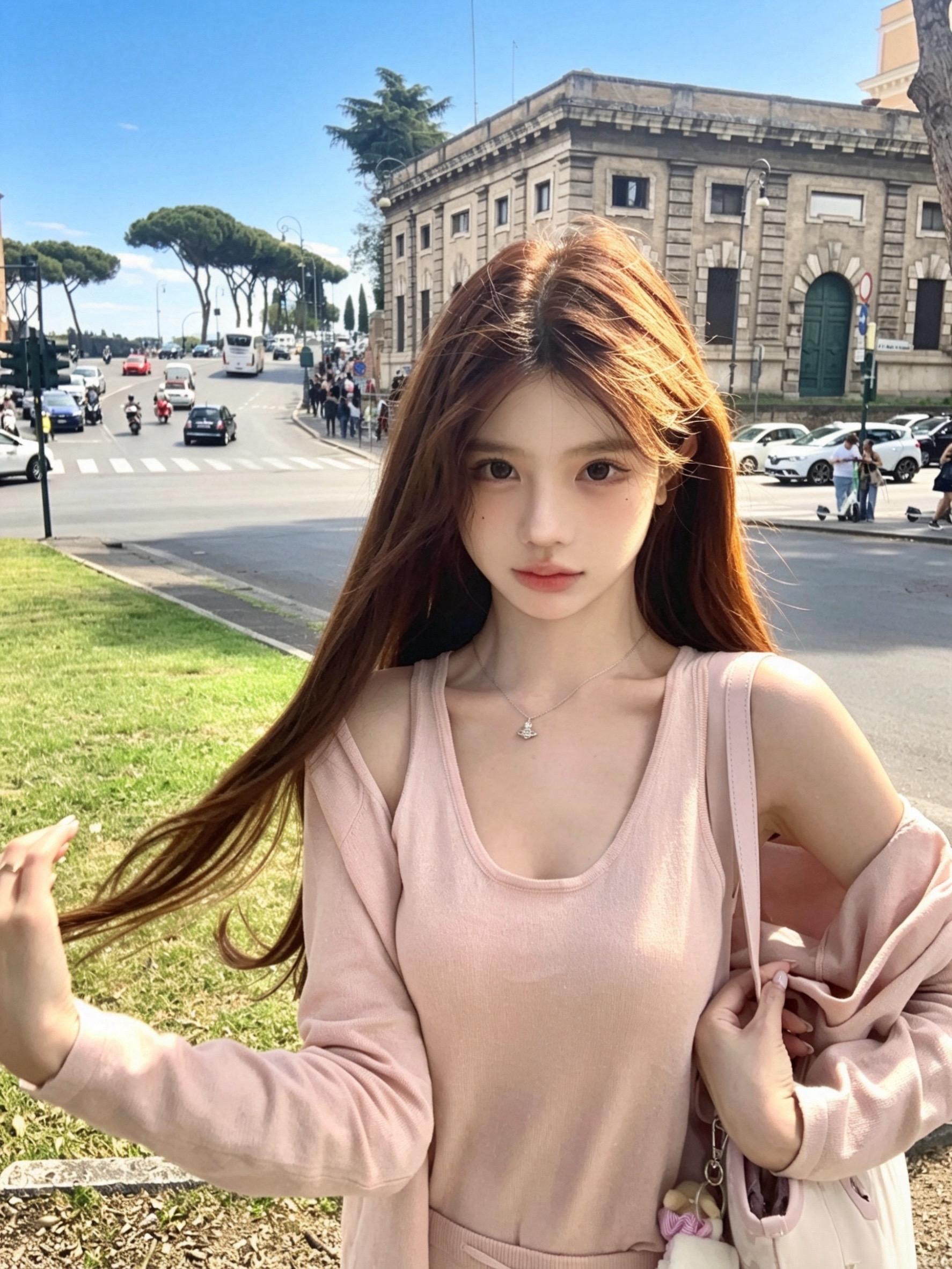 在罗马街头沐浴阳光☀️