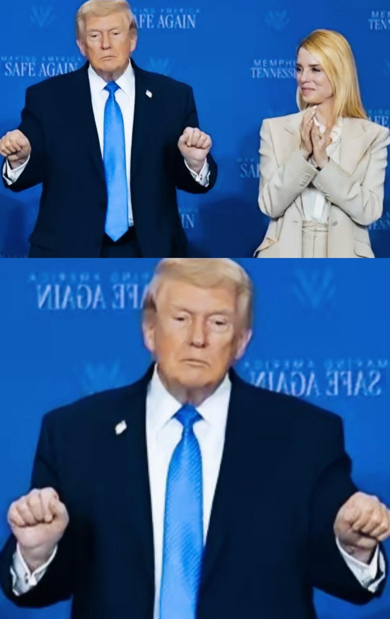 特朗普这表情和姿势是什么意思呢？
特朗普面无表情在想什么事情呢？思考的如此投入，