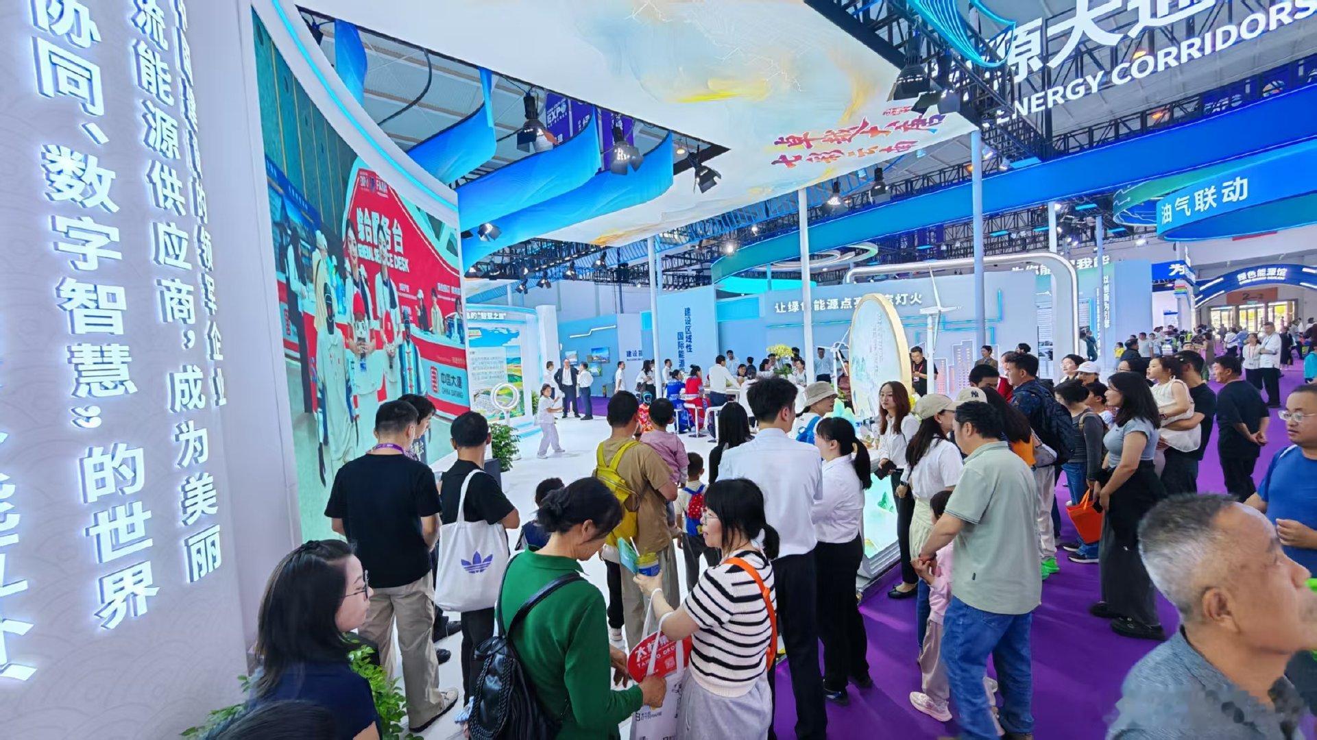 人山人海的南博会现场 南博会现场真的是来了好多人呀，完全没有想到是这么热闹的呀，
