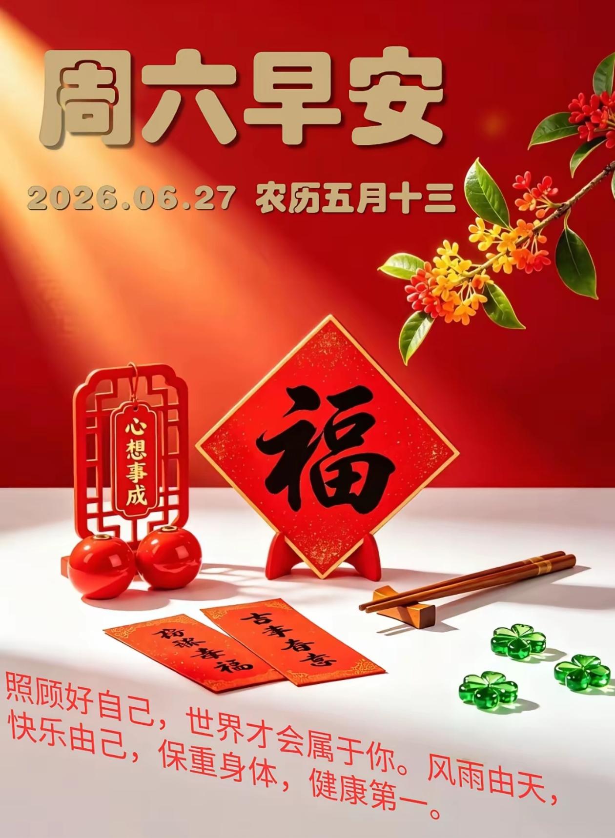 🌺2026./6.27清风拂夏.万事舒朗🌺
 
🌈☀️初夏朝阳，雅意绵长。