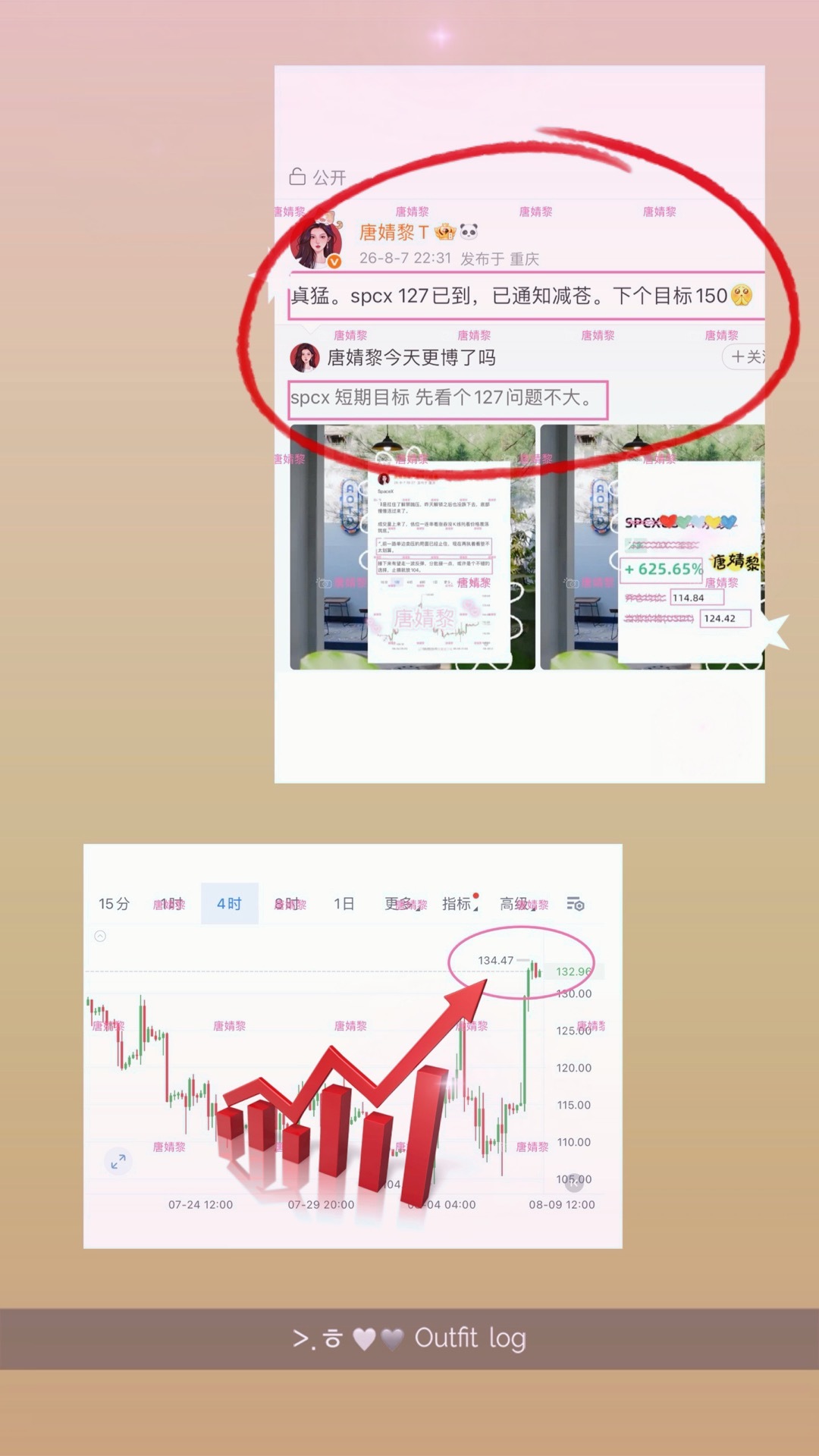 spcx 最高已经134了让子弹飞一会儿下周继续冲150 