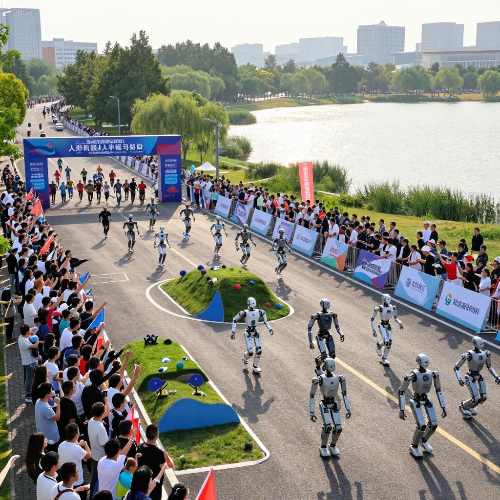 亦庄机器人半马开跑！300台“钢铁跑者”竞速，黑科技拉满

4月19日清晨7点3
