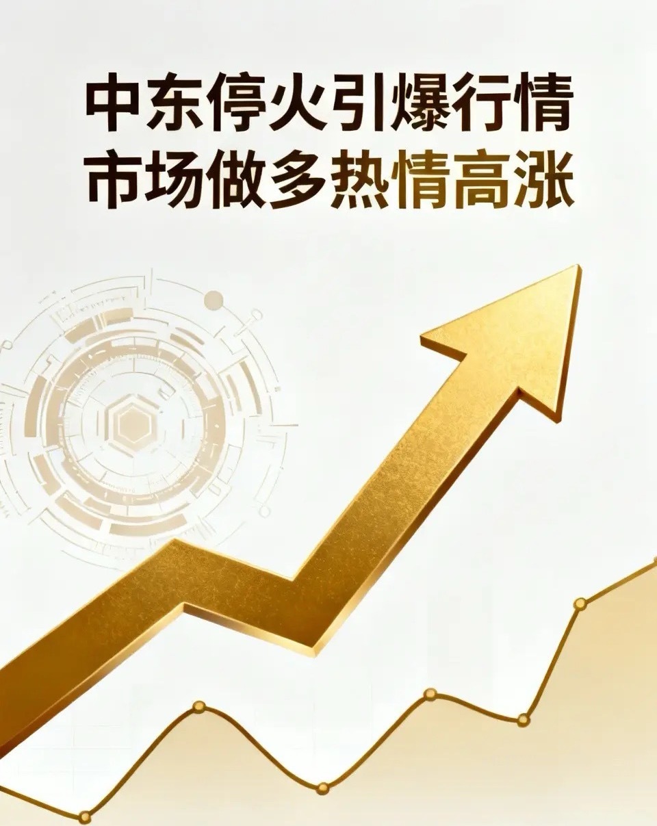 中东停火引爆行情，接下来还有持续性吗？今天的走势可谓是轰轰烈烈，在多重利好因素影