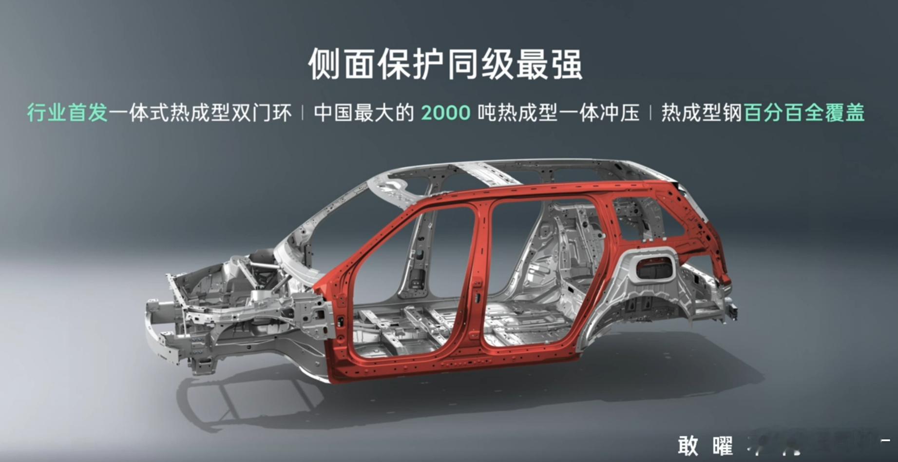 前后一体热成型门环在领克900上首发落地了！这个东西去年在钢厂还是一个概念，双门
