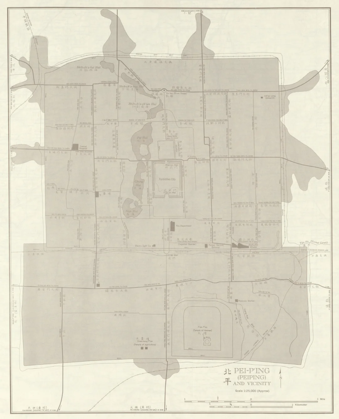 1954年北京地图