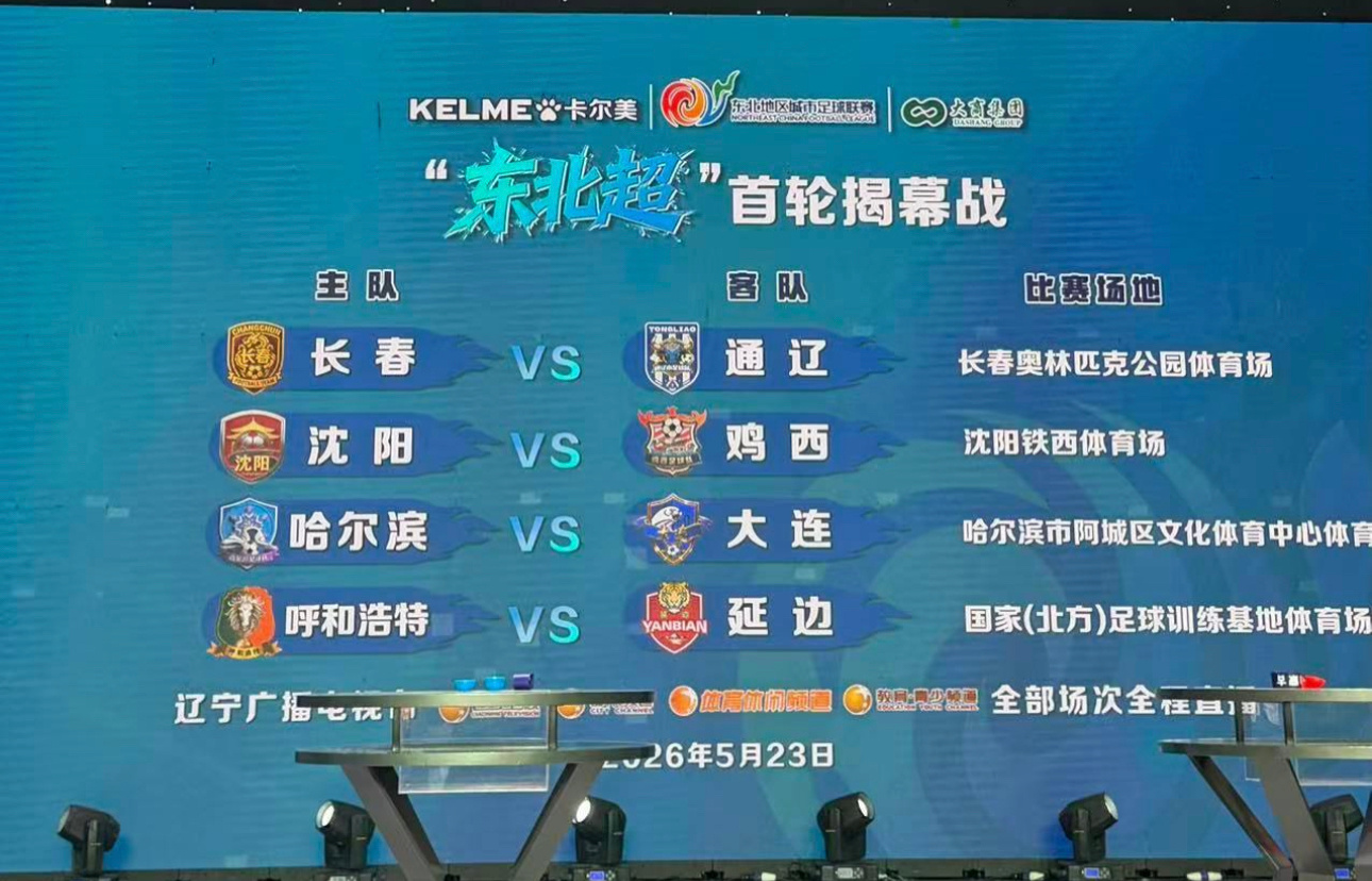 2026东北地区城市足球联赛（东北超）抽签仪式在沈阳圆满落幕 ！辽吉黑蒙四省8城