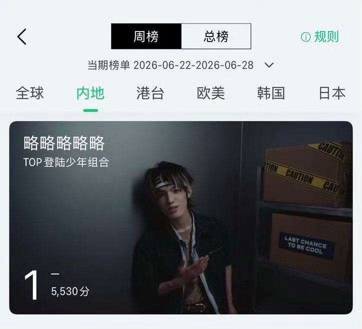 QQ音乐用张泽禹做MV封面 QQ音乐用了张泽禹做TOP登陆少年的MV封面！好争气