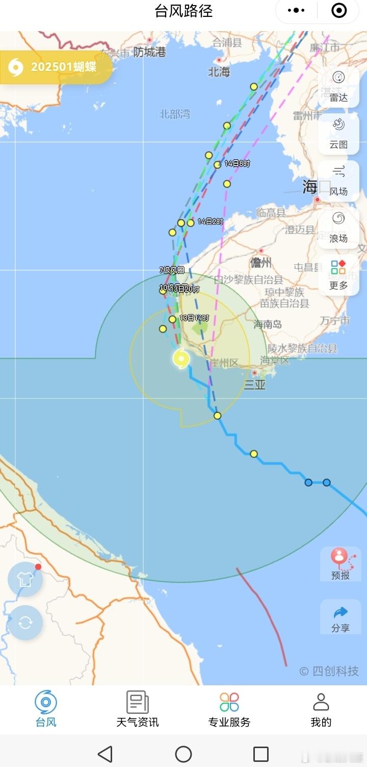 台风蝴蝶台风“蝴蝶”现在很猛，今天这里刮进了10级风圈里了[摊手] ​​​
