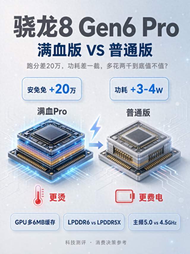 跑分差20万，功耗差一截：满血版和多花的两千，到底值不值？