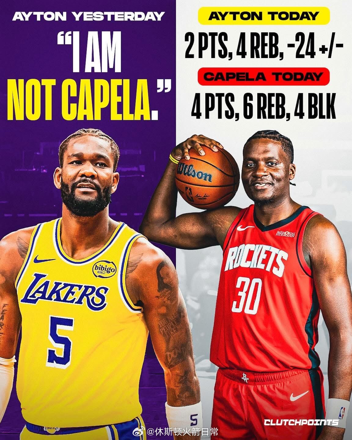 ClutchPoints：前几天，德安德烈·艾顿说了些劲爆的话👀“他们想把我塑