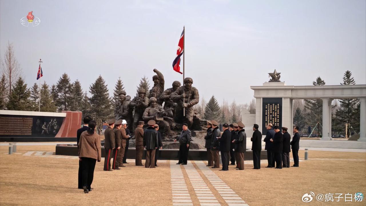 朝鲜海外军事作战功勋纪念馆雕像竣工