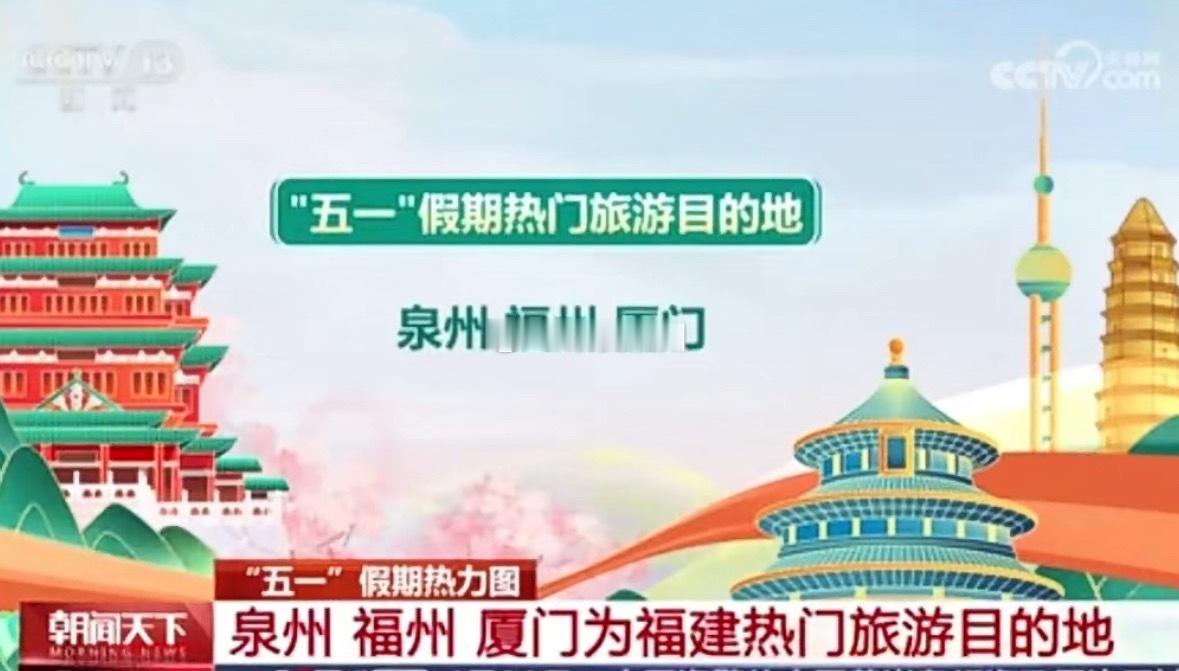 泉州、福州、厦门位列“五一”假期福建热门旅游目的地福州熊猫世界游客关注度高 