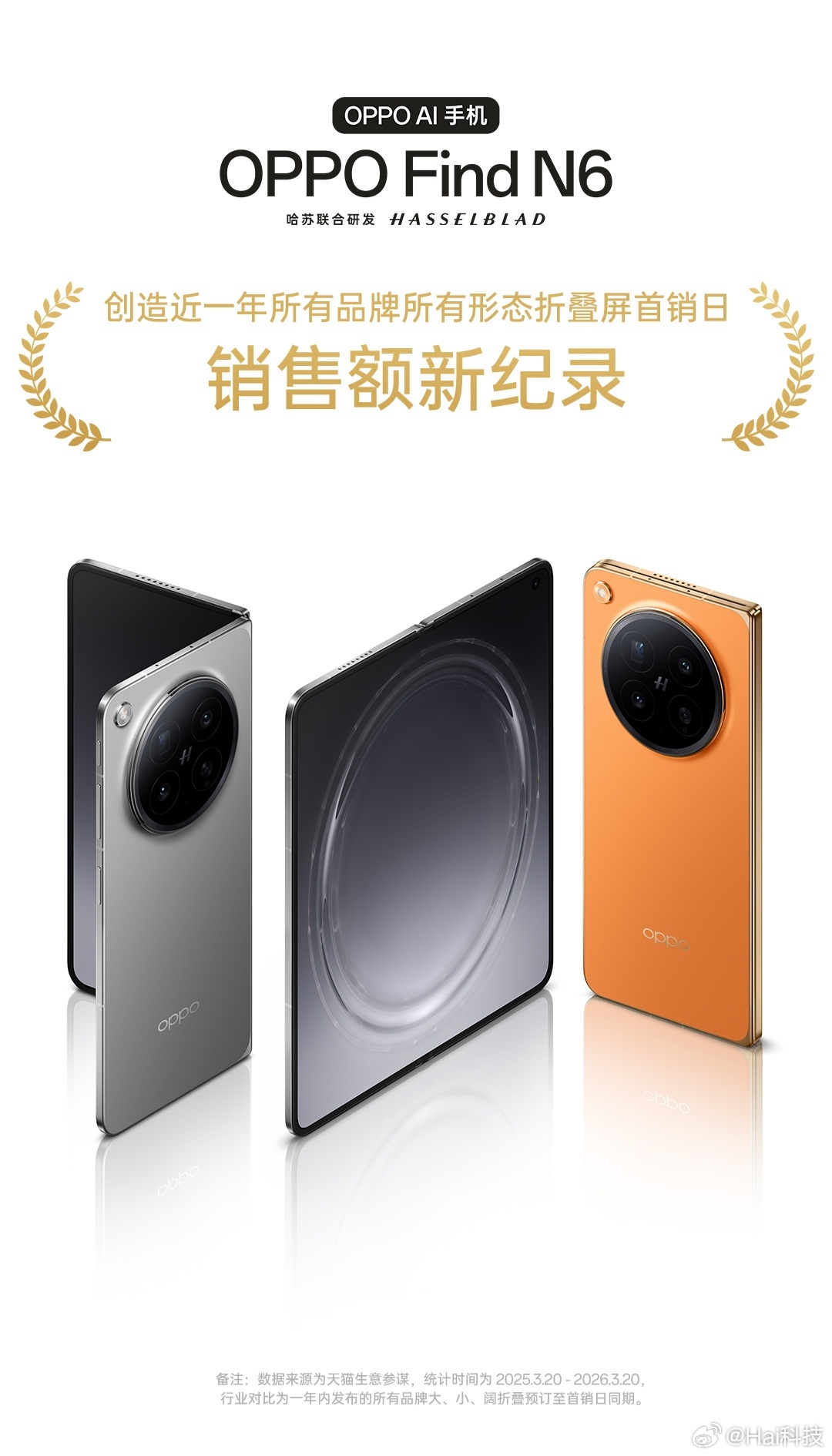 好了，让我们恭喜Find N6，创造电商平台近一年全行业「所有品牌」「所有形态」