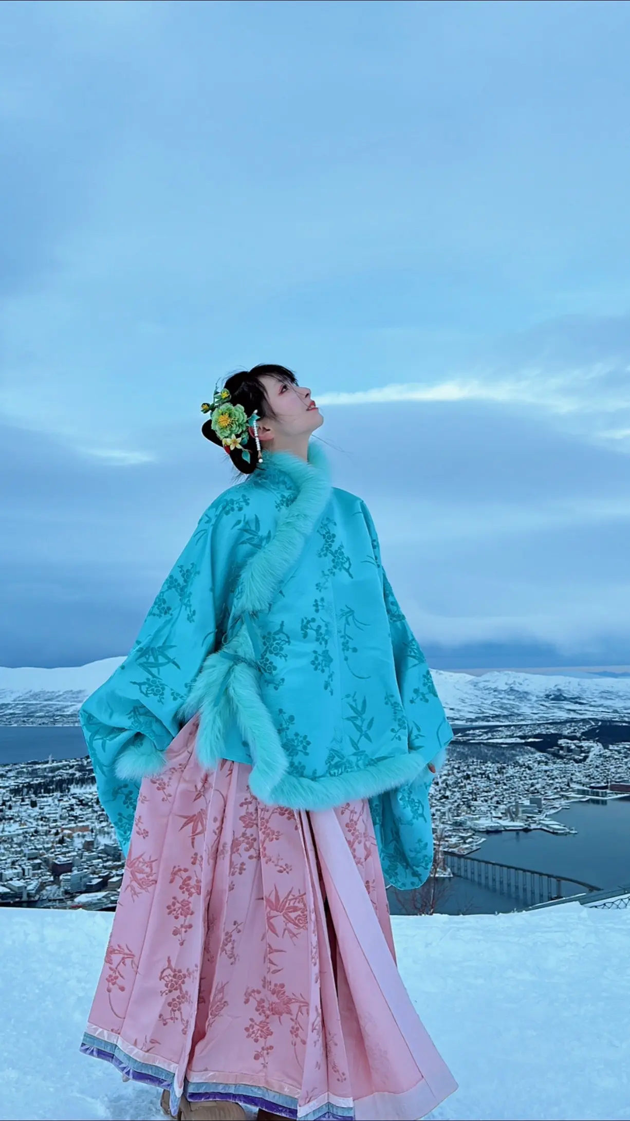 山间明月，晴日白雪，世上少年。