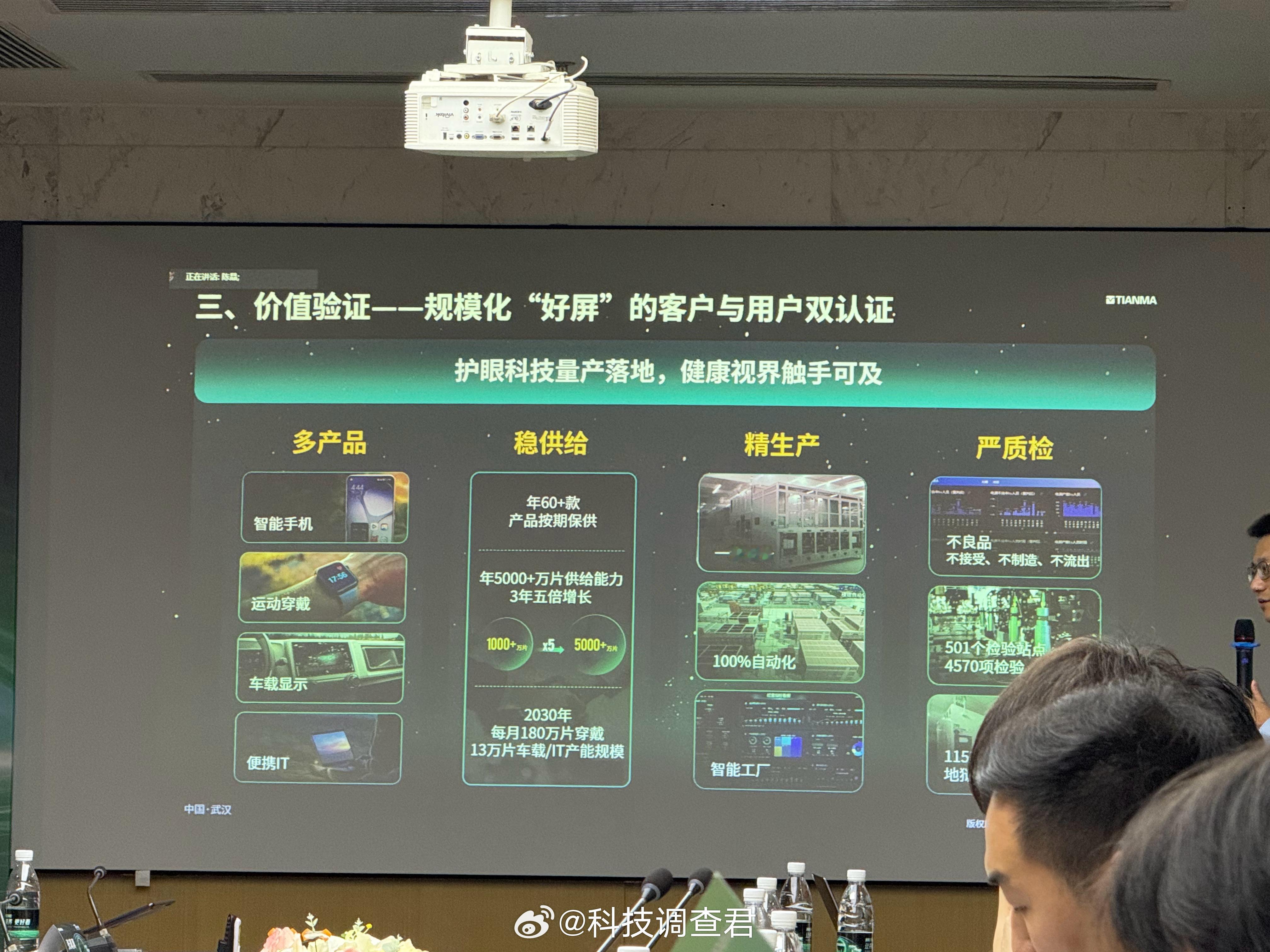 好屏·天马行一块好屏的诞生，要经历多次的双重认证和各种实验，客户和用户的双认证才