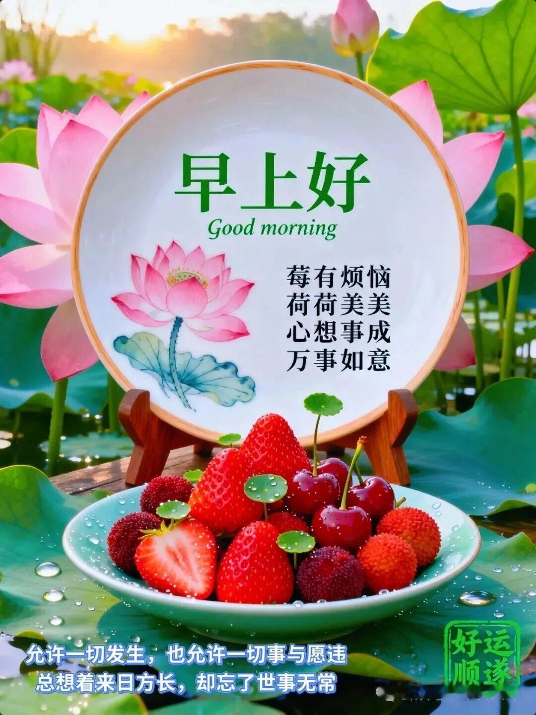 善良之人必有福🌷幸福之人皆安康🍎健康之人常喜乐✨快乐之人定长寿🌻愿你福气满