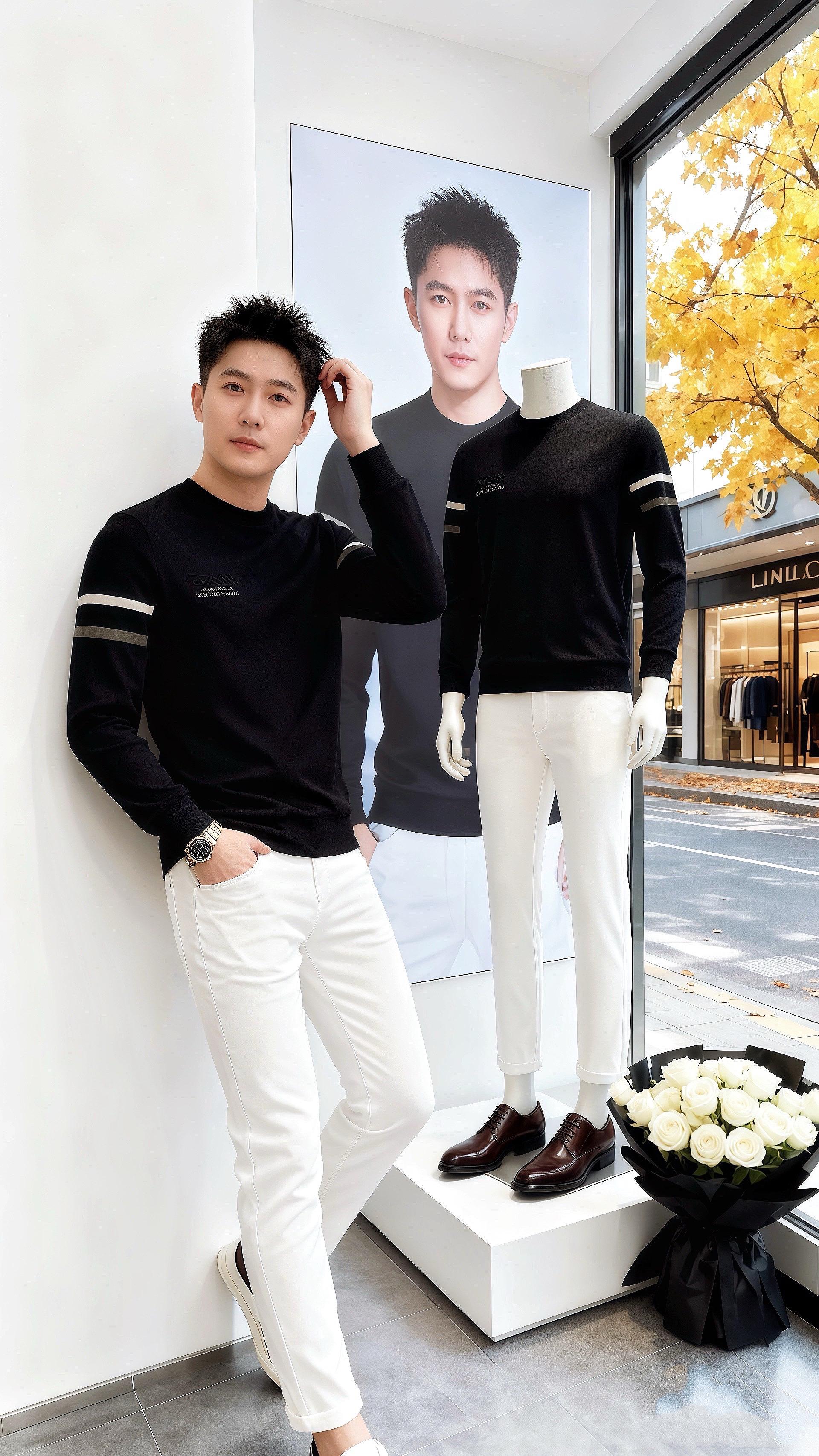 初代跑男双11冲刺吧首播 男生穿搭 高级感穿搭  出街穿搭  品质男装